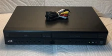 JVC HR-XVC16BU DVD VCR Combo Player Tested and Working - No Remote
