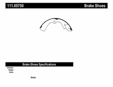 Drum Brake Shoe Fits 1986-1994 Nissan Maxima Stanza Sentra Centric Parts