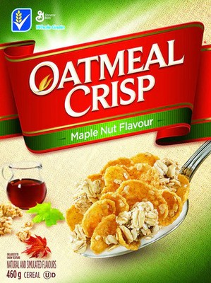 General Mills Oatmeal Crisp Maple Nut Flavour Cereal, 460g/16oz (12pk),