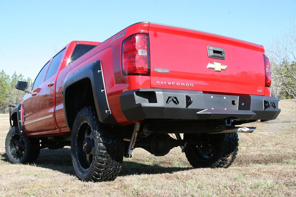 Fab Fours CS14-W3150-1 Heavy Duty Rear Bumper Fits Sierra 1500 Silverado 1500 Foto 3 de 3