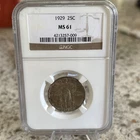 1929 P Standing Liberty Quarter 25c NGC MS61 Unc Uncirculated