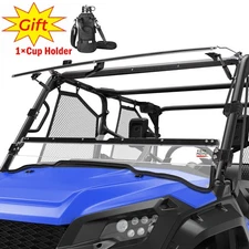 UTV Flip Windshield Hard Coated for 2016-2025 Honda Pioneer 1000/1000-5/1000-6