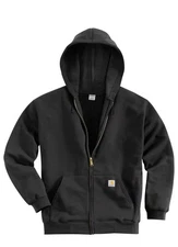 Carhartt Men's Loose Fit Midweight Full-Zip Sweatshirt Black Size XL