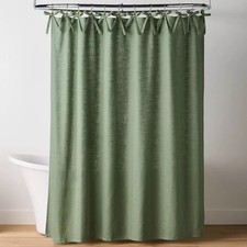 Ribbon Tie Shower Curtain Green - Hearth  Hand with Magnolia