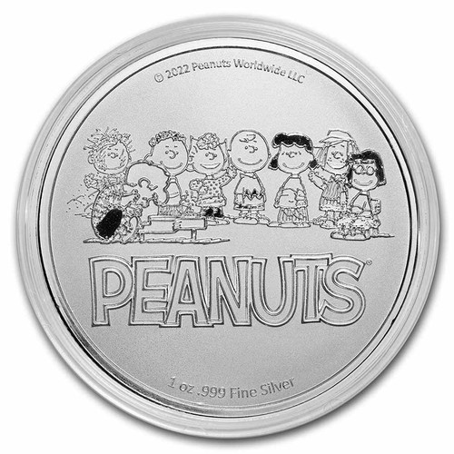 Peanuts® Baseball - Woodstock at Bat 1 oz Silver Round - Bild 4 von 5