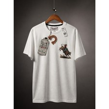 Nick Danger White Graphic Rodeo T-Shirt - Men