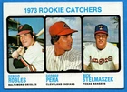 1973 Topps Rookie Catchers - Sergio Robles/George Pena/Rick Stelmaszek RC #601