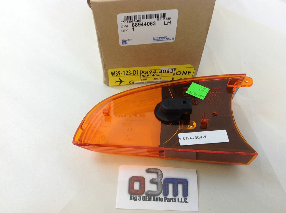 Espejo retrovisor delantero ámbar Chevrolet Trailblazer GMC Envoy LH nuevo OEM Foto 3 de 4