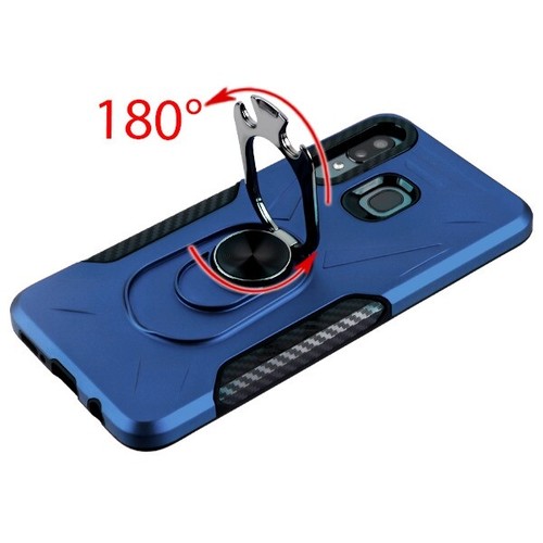 Für Samsung Galaxy A21 Hybrid Hülle Ring Halter Ständer Cover Magnet Flasche offen - Bild 27 von 45