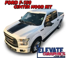 For Ford F-150 Center Hood Graphics 3M Stripes Vinyl Decals Stickers 2015-2020