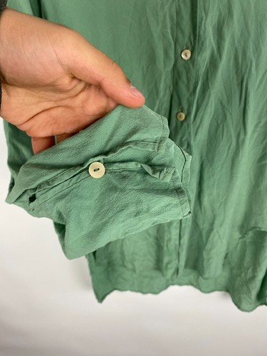 Vintage Jil Sander + Silk Womens Rare Shirt Blouse Button V-Neck Collared Sz 36 - Picture 14 of 18