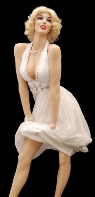AMERICAN DRESS FORMS Realistic Female Marilyn Monroe Fiberglass Mannequin Fashionably Posed