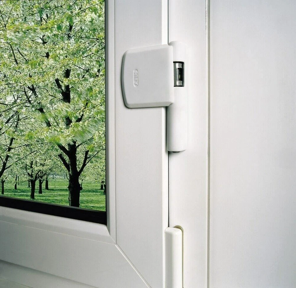 ABUS Sicurezza Finestra Sicurezza Cerniera FAS101 Argento - Immagine 2 di 3