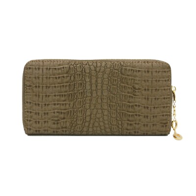 Crocodile Effect Zip Around Purse BNWT UK