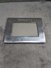 Mommy  Me Silver Picture Frame Holds 5.5" x 3.5  