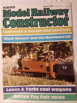 Model Railway Constructor #634 Mar 1987 FREE SHIPPING British ToyFair ReportNEW