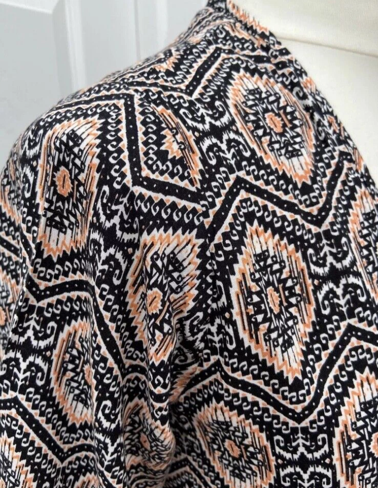 New Look Lace Fringe Cover Up Kimono Top Size 10 #86 - Image 2 of 4