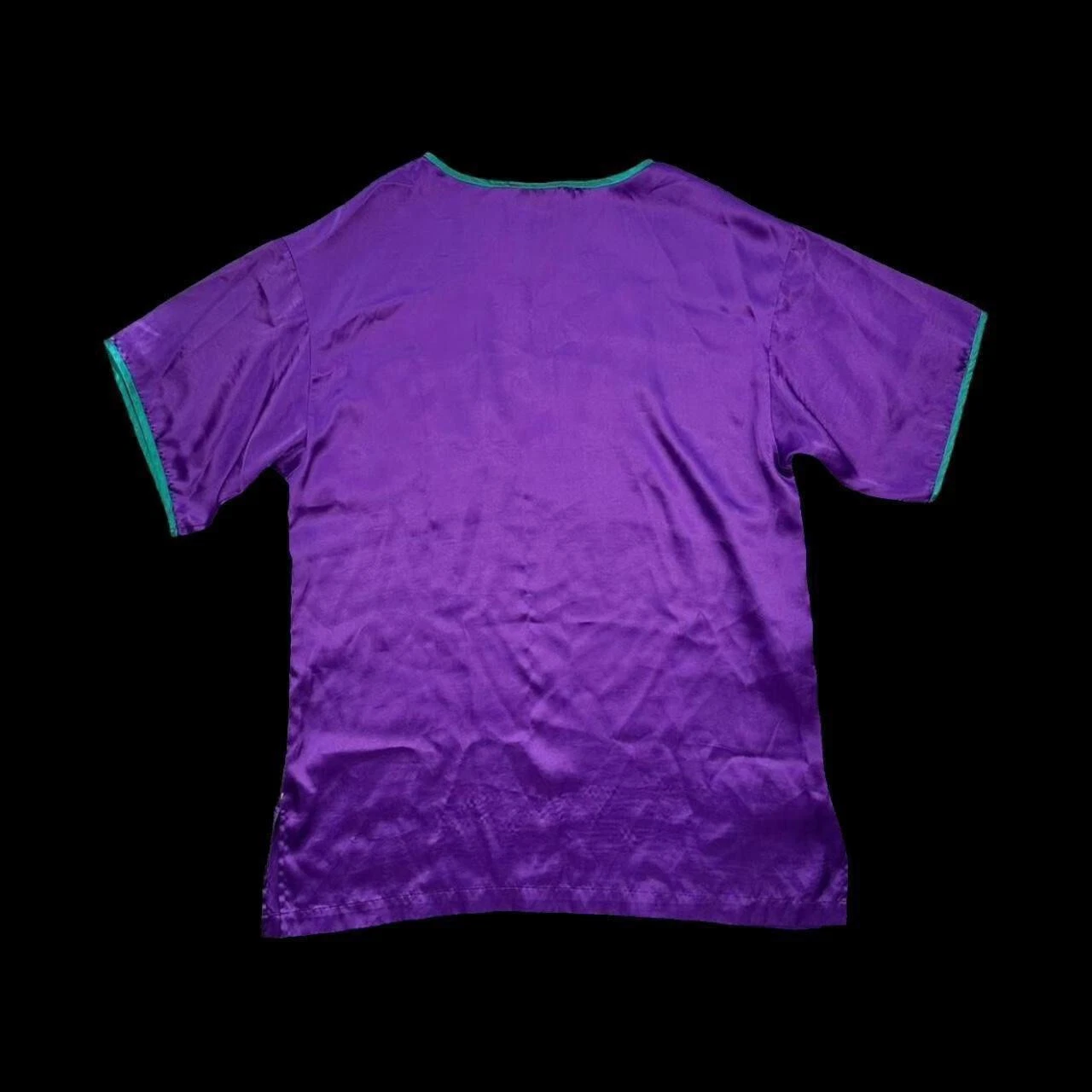 UNDERCOVER Pigiama vintage anni 80 Victoria's Secret viola tasca t shirt abito camicia da notte taglia S