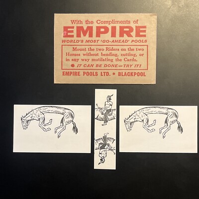 Empire Pools Werbespiel Reiter Vintage Blackpool TikTok Fußball