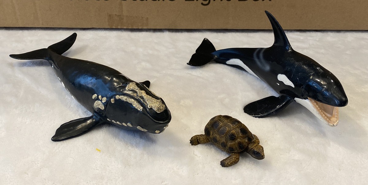 Olszewski　オルショウスキー　バンビ＆フラワー　フィギュア　置物 Lot Of Schleich Orca Killer Whale Right Whale Turtle Animal