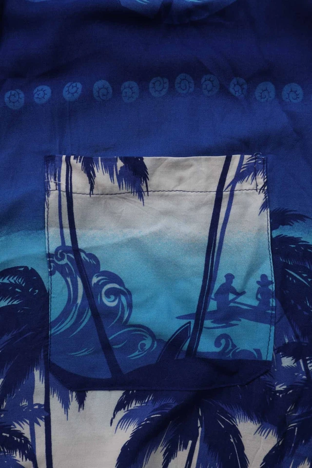 No Brand Hawaii Style Multicolored Short Sleeve Shirt Size XXL - Image 3 of 4