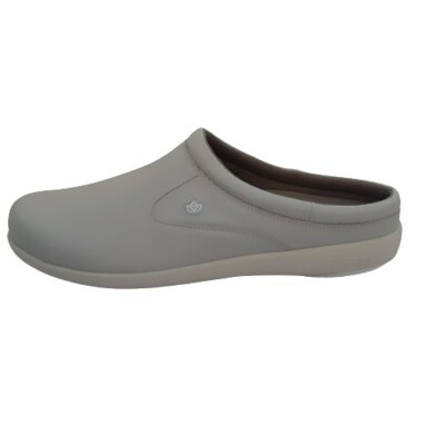 Spenco Mens Pierce MD Slide Shoes Total Support Clog Sz 9 Bone Light Gray NWB