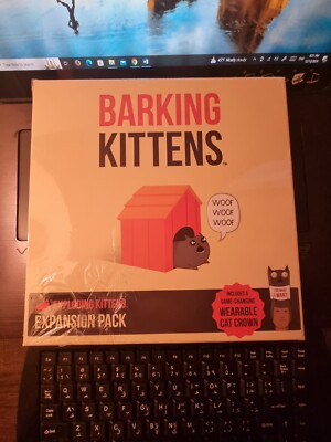 Barking Kittens Expansion Pack by Exploding Kittens - 2-5 Players - Ages 7+ - 15