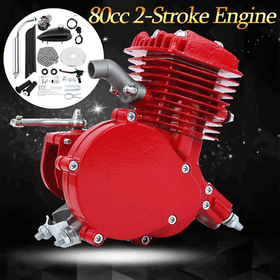 #ad #ad 2 Stroke 80cc Bike Cycle Engine Motor Set Petrol Gas Kit for Motorized Bicycle $134.99