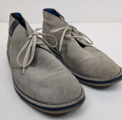 Dirk Bikkembergs Suede Leather Ankle Desert Boots Euro Size 44 (US 10.5)