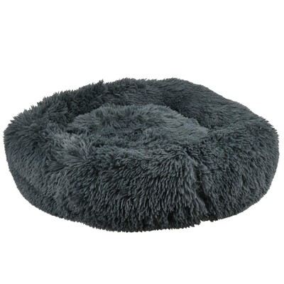 fluffy dog bed donut