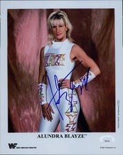 Alundra Blayze Madusa WWE WWF Wrestler Signed 8x10 Glossy Photo JSA Authentic