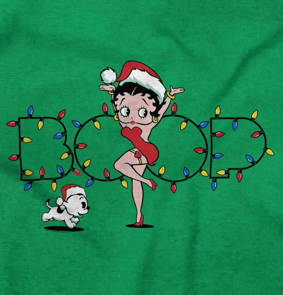 Betty Boop Linda Navidad Luces Mujeres Cuello Redondo Sudadera Pullover Foto 2 de 4