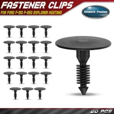 20Pcs 8mm Nylon Dashboard Retainer Clip Fasteners Single Head for Ford 1979-On