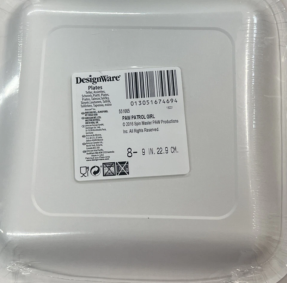Platos de cena de papel desechables Paw Patrol Foto 2 de 2
