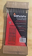  Adjustable Cooking Grate - Porcelain Coated Steel - 6" x 14 -20"