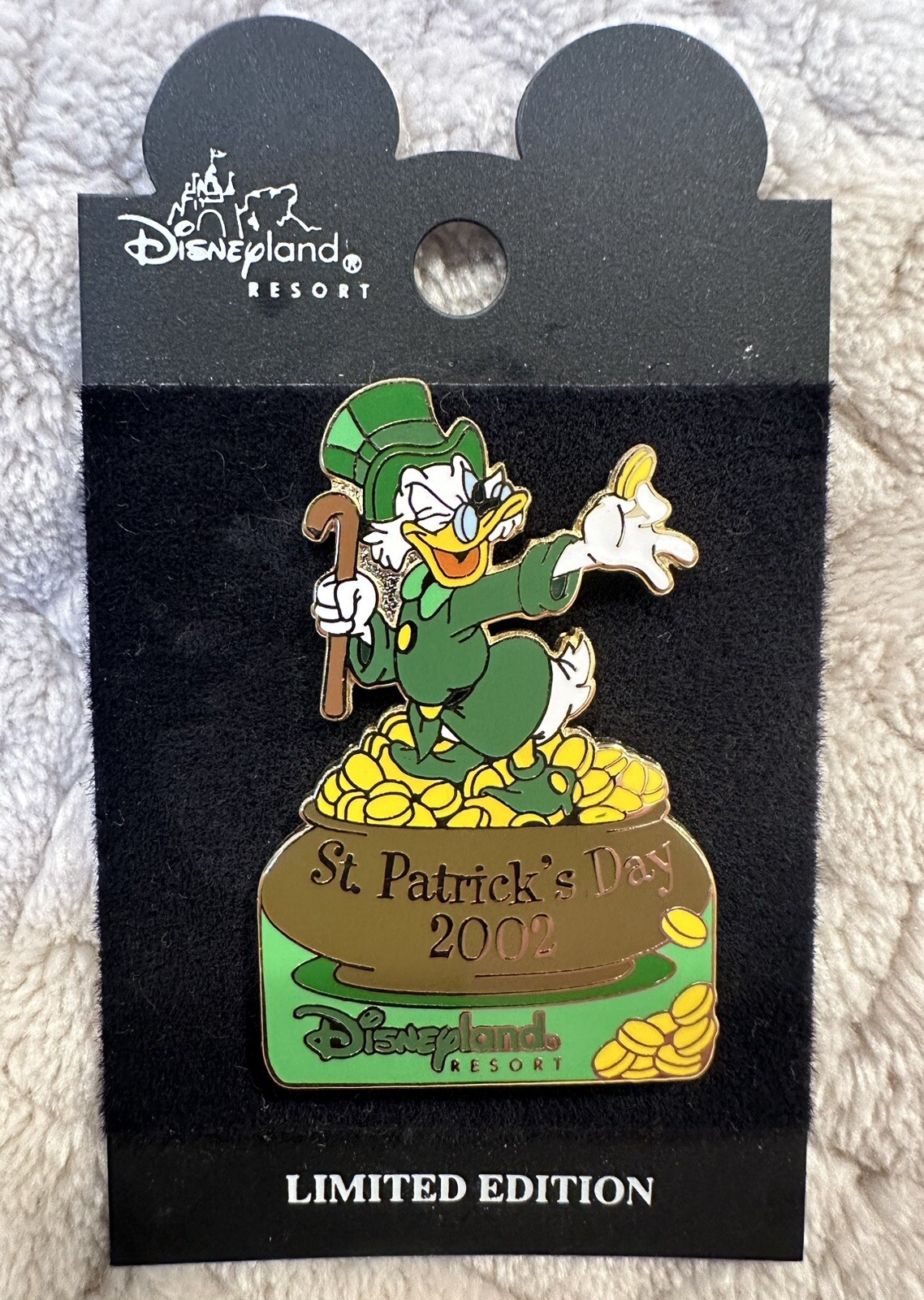 Disney Donald St. Patrick’s Day 2002 Pin-Limited Edition