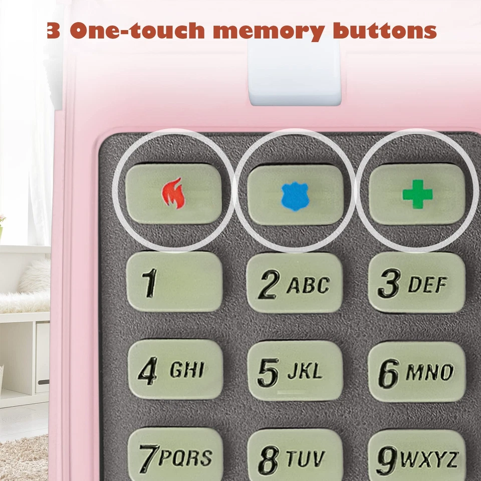 Pink Corded Trimline Princess Phone Easy Wall Mount Speed Dial Last Number Re... - Image 4 of 4