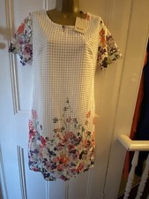 yumi dress 10 -12 Ivory Flower Border New With Tag Lace Tunic Dress Party lace 
