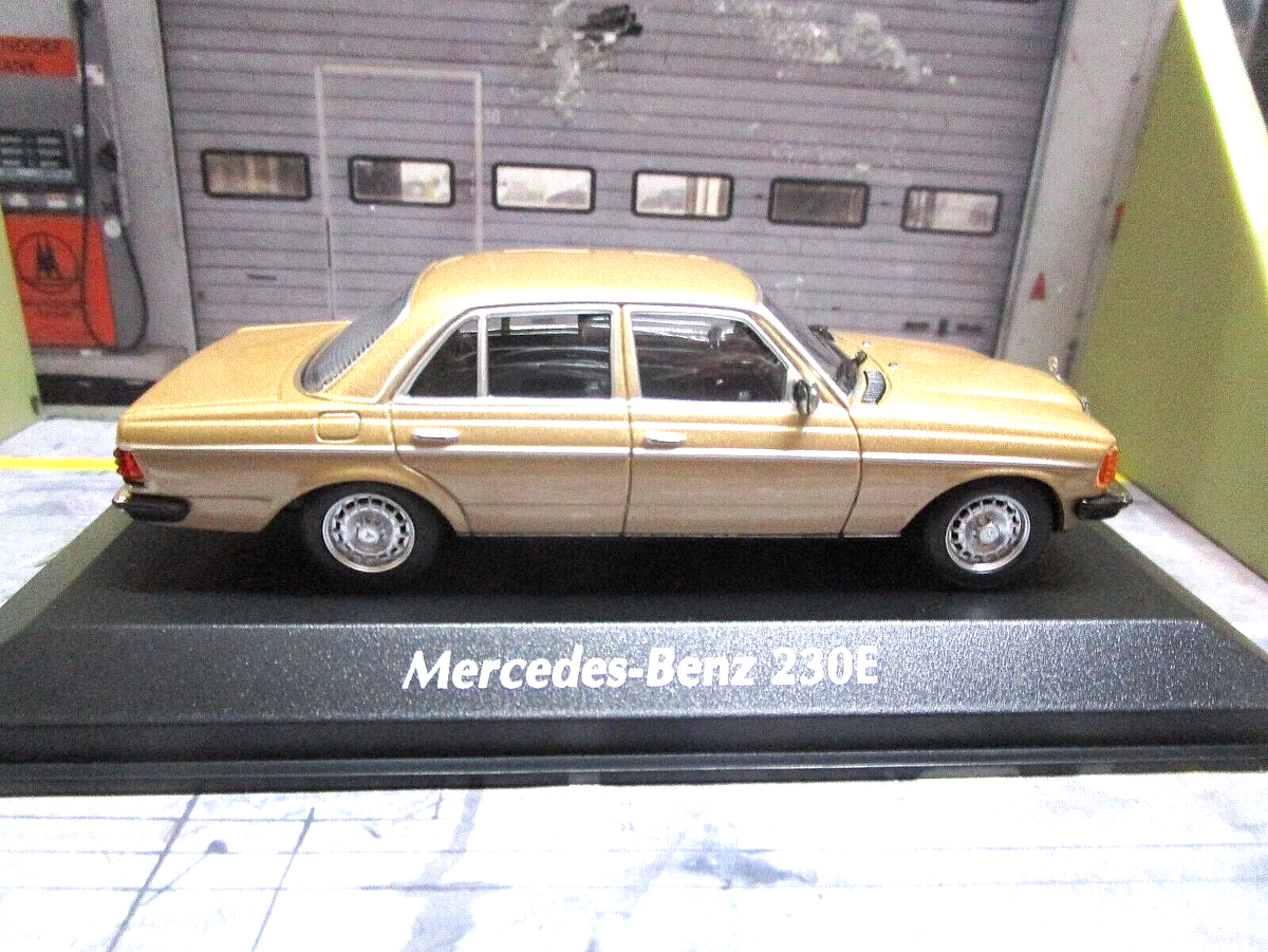 Minichamps Maxichamps 1/43 – Mercedes Benz W123 230E – 1982 – Or (Neuf/Prévente)