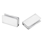2Pcs Attache Non Magnétique pour Clamp, Clip Acier Armoire Vitrée, Argent