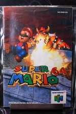 NO GAME- SUPER MARIO Nintendo 64 N64 Instruction Manual Booklet Only