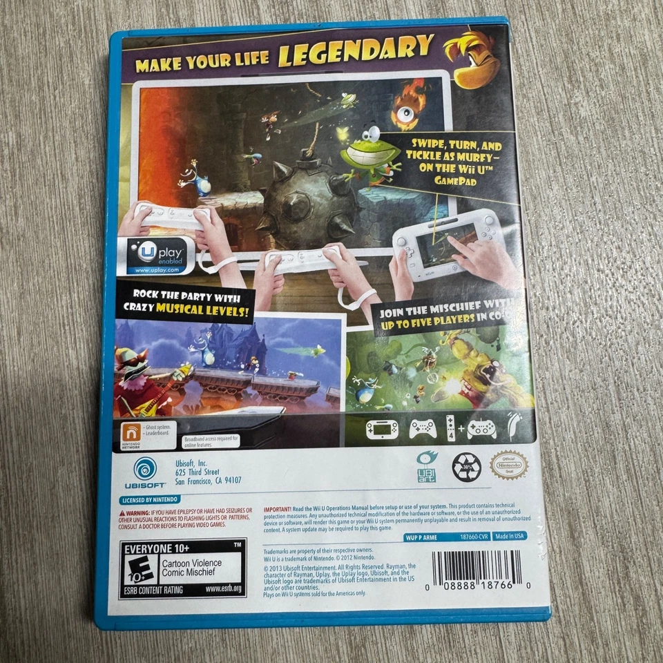 Wii U Game Rayman Legends Nintendo Wii U 2013 complete Ubisoft - Image 3 of 3