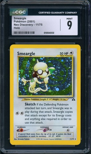 Smeargle (Unlimited) graded CGC 9 for sale on eBay