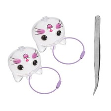 3 Pcs Pet Hair Box Souvenir Cute Puppy Keychain Cat Memorial Case