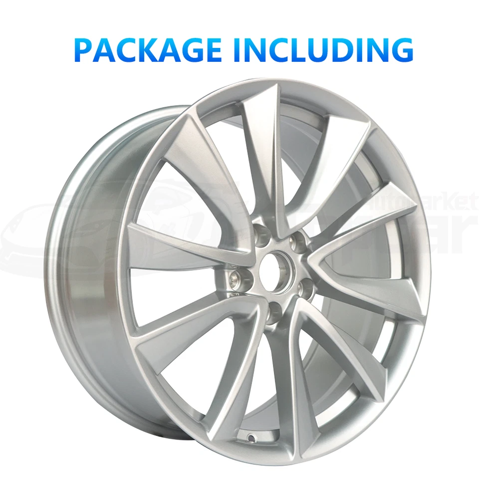 For Tesla Model 3 2017 2018 2019-2021 19" Sport OEM Wheel Rim Silver🔥104422400A - Image 4 of 4