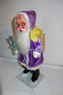 Großer schöner Weihnachtsmann Nikolaus Santa aus Masse fürs Schaufenster  38 cm 