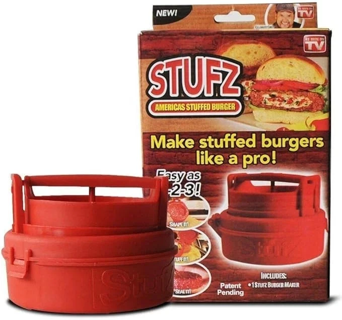 Hamburguesa de peluche STUFZ America's como se ve en TV roja nueva en caja