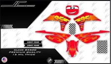 Razor SX500 graphics kit decals THICK AND HIGH GLOSS 