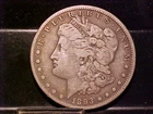 * 1893-CC  MORGAN SILVER DOLLAR  VF