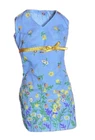 VTG Barbie Doll Clothing Pretty Flowers 1999 Blue Spring Floral Dress 24655